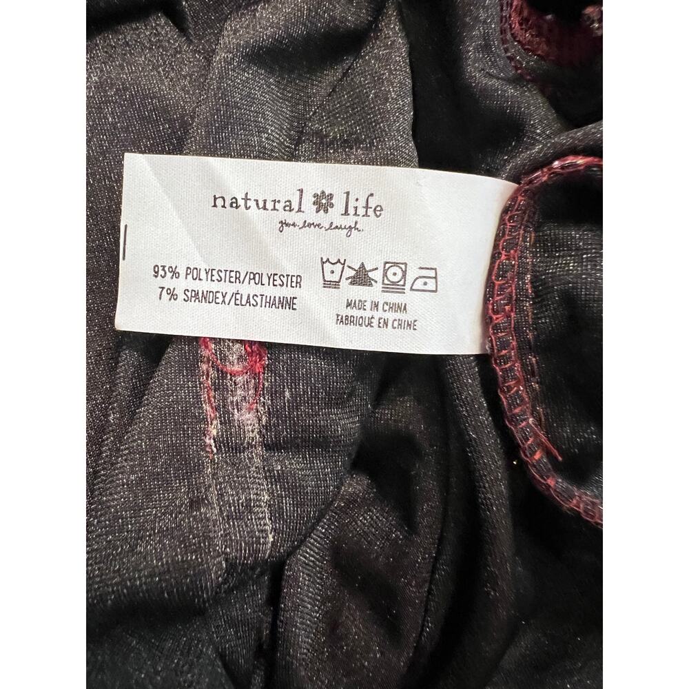 Natural Life boho Wide Leg Floral Velvet Dakota Tie Overall XL Burgundy Hippie - Picture 6 of 10